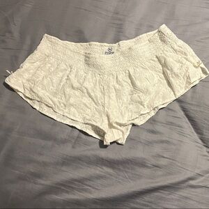 PINK Victoria's Secret Cream lace detail Shorts